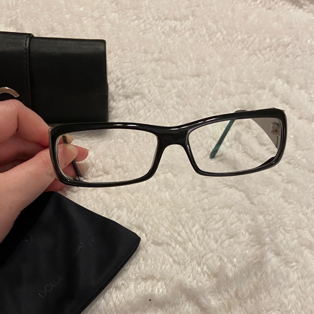 EUC GENUINE Dolce & Gabbana 5002-B Prescription Glasses w/ Case & Original Bag